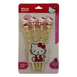 Hello Kitty 4pc Pencil Set NEW